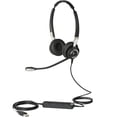 thumbnail image 1 of Jabra 2400 II USB Duo CC Auriculares con cable para centro de llamadas para softphone con micrófono con cancelación de ruido, optimizados para comunicación unificada, 1 of 2