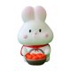 thumbnail image 2 of Estatua de conejo de temporada rosa de aspecto vívido, linda figura de conejo en miniatura de resina, adorno de escritorio, decoración del hogar, 2 of 8