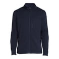 thumbnail image 4 of George Men's and Big Men's Zip-Up Fleece Sweater, up to Size 5XL, 4 of 5