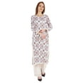 thumbnail image 5 of Moomaya Indian Rayon Kurta For Women Printed A-Line Kurti Lace Designer Ethnic Wear Shirt, 5 of 7