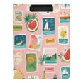 thumbnail image 2 of A4 Double Clip File Folder 18.9x12.6in Clipboards Foldable Binder Holds 80 Sheets Project Folder for Office, Home Summer Travel Stamps, 2 of 9