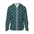thumbnail image 1 of Fotbe Green Vintage Peacock Chaqueta con Protección Solar UPF 50+ para Hombre y Mujer, Camisa con Capucha y Bolsillos-XX-Large, 1 of 7