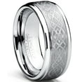 thumbnail image 1 of Bague pour Homme en Carbure de Tungstène, Design Celtique, 8 mm, 1 of 5