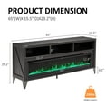 thumbnail image 3 of Merluxy 65" x 29.20" Electric Fireplace TV Stand Indoor Fireplace, 3 of 8