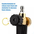 thumbnail image 6 of Tool Daily Foam Cannon Pressure Power Jet Washer Quick Release, Adjustable Nozzle with 1/4 Inch Quick Connector, 1 Liter, 5 Pressure Washer Nozzle Tips, 6 of 9
