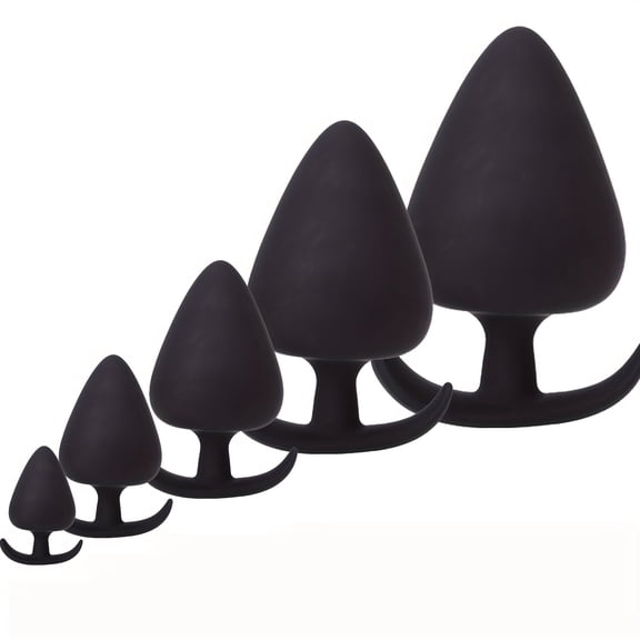 5Pcs/Set Soft Medical Anal Plug Set Trainer Kit Anà le Pugs Beginner Set for Women and Men