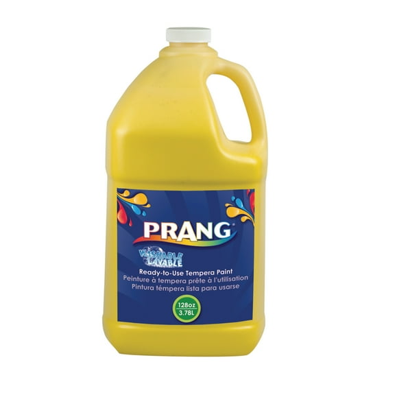 Prang Washable Tempera Paint, Yellow, 1 Gal
