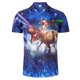 thumbnail image 3 of Camisa hawaiana de playa para hombre, con estampado 3D de animales, divertida camiseta informal de manga corta con botones, para vacaciones, ropa de calle, 3 of 5