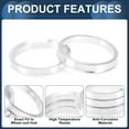 thumbnail image 5 of Unique Bargains Car Wheel Hub Centric Rings Wheels Center Shaft Shock Absorbing Hubrings Aluminum Alloy Silver Tone Durable OD 66.6mm to ID 59.1mm, 5 of 7