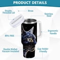 thumbnail image 3 of JSTEL Black Galaxy 30 oz Tumbler Stainless Steel Water Bottle Vacuum Insulated Cup with Straw Lid & Handle For Travel Car Cup Holder, 3 of 8