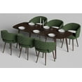 thumbnail image 6 of Ottomanson Palermos Mid Century Modern Easy Assembled Kitchen Dining Chair, Green, Set of 2, 6 of 6