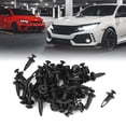 thumbnail image 2 of Unique Bargains 50Pcs 6.3mm Hole Dia Plastic Push Fasteners Rivets Fender Clips for Ford, 2 of 4