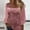 Pink, variant on OGLCCG Women's Sequin Tops Sheer Long Sleeve U Neck Glitter Sparkly Party Blouse Shirts Trendy Velvet Tunic Dressy Tops for Evening Party