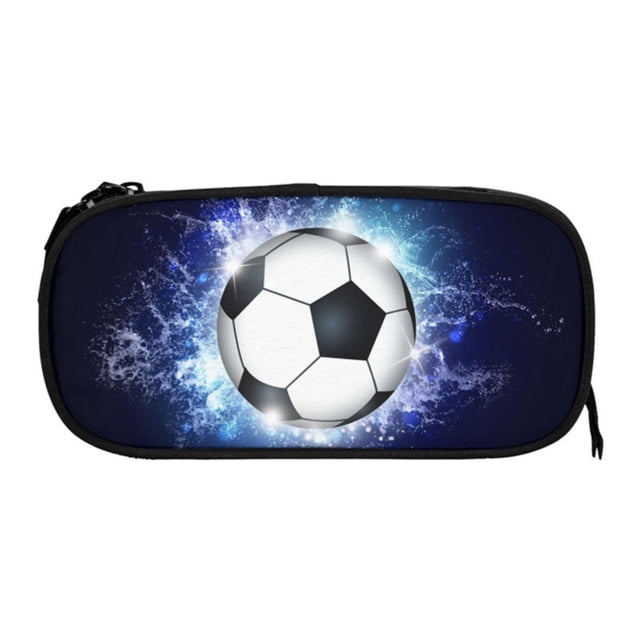 Baseball Pencil Case with Zipper Office College School Large Storage High Capacity Bag Pouch Holder Box Organizer Pencil Case Pouch for Organizing Back to School Stuff for Travel Office College