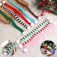 thumbnail image 3 of 5Pcs Red And White Mini Christmas Scarf Christmas Stripes Red Wine Bottle Knit Scarf Doll Cover Xmas Party Decoration Cover, 3 of 4