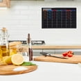 thumbnail image 3 of Magnetic Schedule Board Dry Erase Fridge Calendar Plastic Magnetic Monthly Calendar Planner Message Boards Removable Whiteboard Organizer Planner Black, 3 of 8