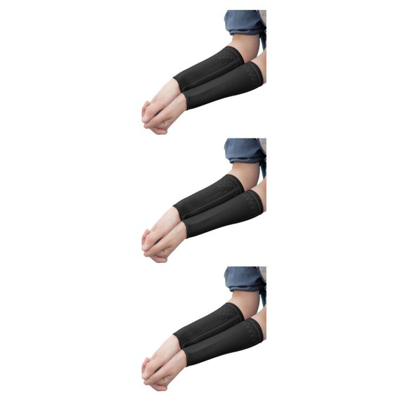 Wosthever 2 piezas Coderas deportivas Bádminton Compresión Brazo Manga Fitness Calentador elástico Brace Artículos deportivos Negro M Type1 NO1