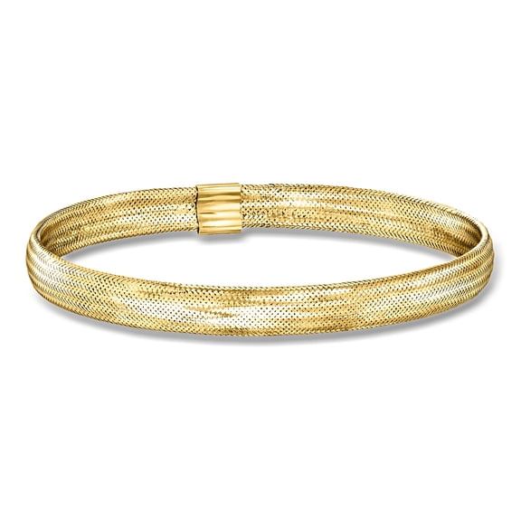 Ross-Simons Italian 14kt Yellow Gold Mesh Stretch Bracelet, Women's, Adult