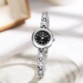 thumbnail image 3 of Resicozy Wrist Watch for Women Vintage Oval Quartz Watch Easy Read Arabic Numerals Dial Stainless Steel Bracelet Minimalist Wrist Watch for Ladies, 3 of 3