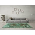 thumbnail image 3 of Ahgly Company Indoor Rectangle Persian Turquoise Blue Traditional Area Rugs, 4' x 6', 3 of 4