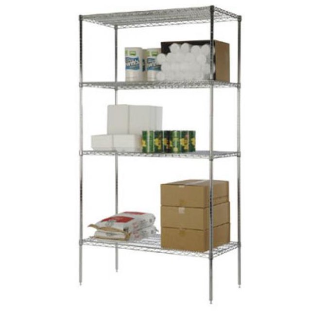 Étagère en Fil Métallique 18 Po x 48 Po - Chrome