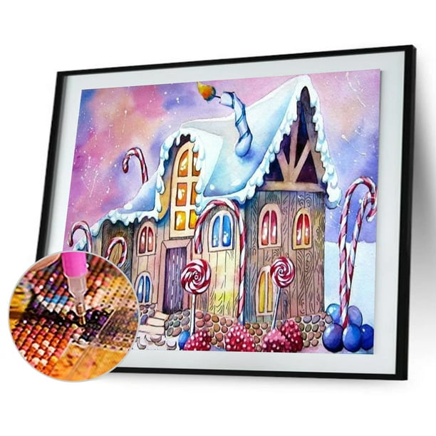 Cuadros Decorativos 5D Diamond Painting DIY Candy House Full Round Drill Mosaic Art (sz1464) Sywqhk Nuevos Originales