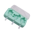 thumbnail image 1 of Naiovety Molde de helado para el hogar en forma de dinosaurio, moldes de silicona impermeables, moldes de animales antiadherentes, herramienta Almacenamiento y organización del hogar, 1 of 6