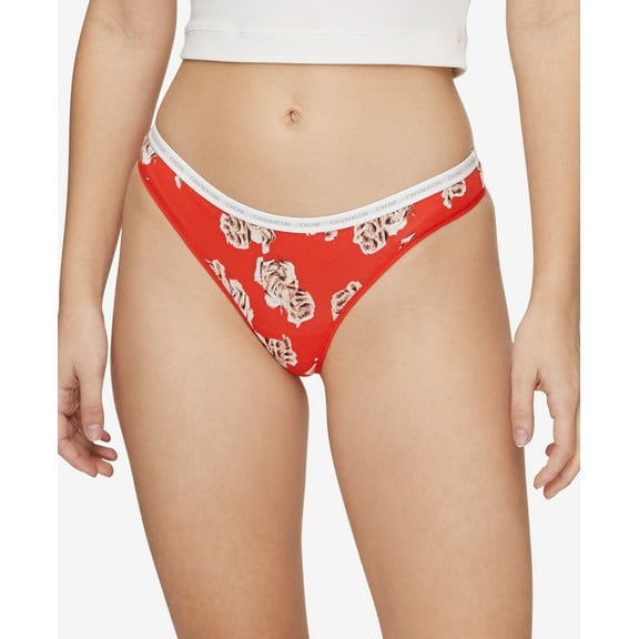Calvin Klein Women’s CK One Cotton Bikini Panty, QD3783, Tuscan Terra Cotta, X-Large