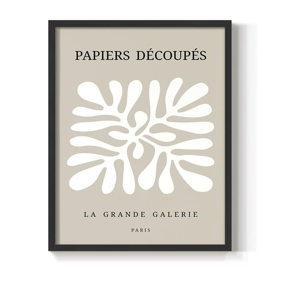 Matisse CCCLXXXVII in Black Solid Wood 8 x 10 Framed Print