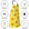 thumbnail image 5 of Kdxio Sunflowers2 Apron with Pockets Adjustable Kitchen Aprons for Men Women Waterproof Aprons for Cooking,Drawing,Crafting, Baking Household Cleaning, 5 of 5