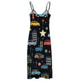 thumbnail image 4 of Excavator Fire Truck Racing Sleeveless Dress Women's Luxury Party Dress Birthday Dresses for Women, 4 of 6