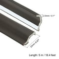 thumbnail image 2 of REGALWOVEN 16 Feet Kerf Weather Stripping Door Seal Self Adhesive PU Foam Weather Strip Brown, 2 of 6