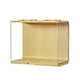 thumbnail image 1 of Vitrina para muñecas ABS transparente apilable, caja de exhibición transparente, soporte de almacenamiento para mini figuras coleccionables, grande, amarillo, 1 of 12