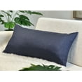 thumbnail image 4 of Aiking Home Woven Fine Faux Linen Throw Pillow Cover, size 14"x26", Navy, 4 of 7