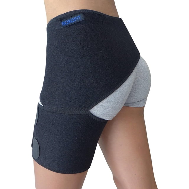 Soporte de cadera Roxofit para aliviar el dolor de la ciática, negro
