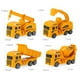 thumbnail image 3 of Set de construcción infantil con vehículos a control remoto: grúa, excavadora, camión volquete y hormigonera. Juguete educativo de ingeniería. Ideal para niños mayores de 3 años., 3 of 8