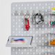 thumbnail image 4 of 24Pcs Hooks J Shape Hook Peg Board Tool Organizer Accessories, White, 4 of 5