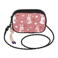 thumbnail image 2 of FORMRS Mini Crossbody Bag for Women Adjustable Shoulder Rope Travel Casual Phone Purse, Bunny Love Blooms, 2 of 7