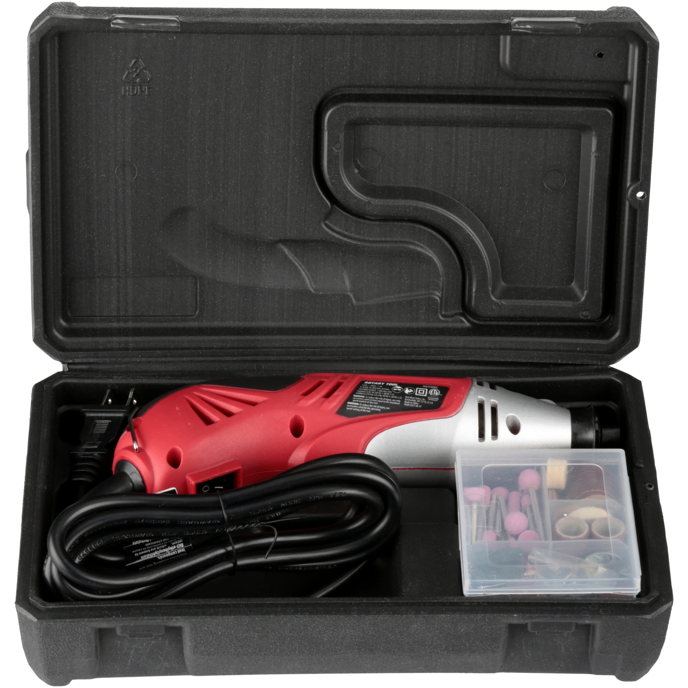 Home & Garden Hyper Tough AQ25000SA 1.5Amp 106Piece Rotary Tool Kit