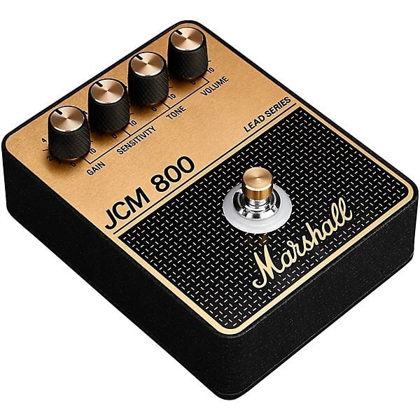Marshall JCM800 Gain and Distortion Effects Pedal Black and Gold