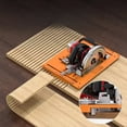 thumbnail image 3 of Bakelite Guide Plate Saw Base Woodworking Bench Accessory for Adjustable Saw Guide Rail Bottom Plate,1 * cutting machine base plate accessories set, 3 of 6