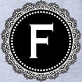 thumbnail image 2 of CafePress - Monogram Medallion F - Cute Infant Baby Football Bodysuit, 2 of 3