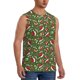 thumbnail image 2 of Balery Christmas Hat sock Camisetas sin mangas para hombre, absorbe la humedad y protege contra el mal olor.-3X-Large, 2 of 7