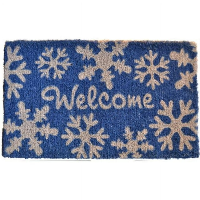 Imports Decor 341BCM Welcome Snow Flakes Doormat