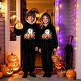 thumbnail image 2 of Krdevn Kids Ghost Pumpkin Car Halloween Onesie Hooded Jumpsuit Pajamas Size:13-14 Years, 2 of 4