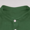 thumbnail image 6 of Bnwani Shirts for Boys Breathable Solid Color Boys T Shirts Collared Tee Army Green Sizes 5-15, 6 of 9