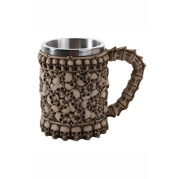 Pacific Giftware Skull Boneyard Ossuary Skull Beer Stein Tankard Skulls Gothic Decor Gift