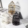 thumbnail image 5 of Beiou decoration Moroccan lantern Taihua candlestick Black+White, 5 of 5