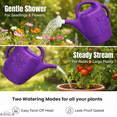 thumbnail image 4 of PMU 2 Gallon Watering Can - Garden Watering Can for Indoor & Outdoor Plants - Plastic Water Can with Detachable Sprinkler Head - Large Water Pot, Made in USA - Purple Pkg/1, 4 of 9