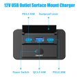 thumbnail image 2 of Enchufe USB para coche Hapytrip 12 V USB C 30 W y QC 18 W, paquete de 2, 2 of 7